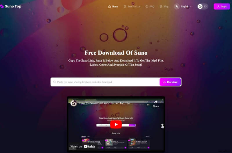 Suno-Top: Fast & Free Music Downloader for Suno Tracks