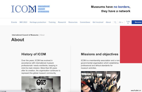 国际博物馆协会（International Council of Museums，简称 ICOM）