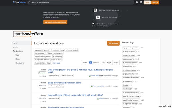 MathOverflow - 互动数学网站