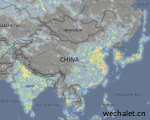 全球光污染地图 -LightPollutionMap