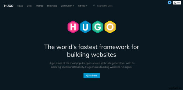 世界上最快的网站建设框架 - Gohugo