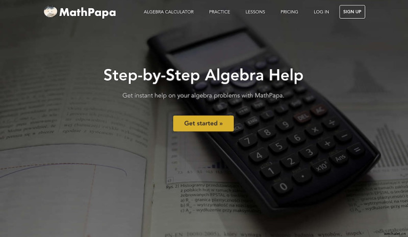 MathPapa 是帮助你逐步学习代数