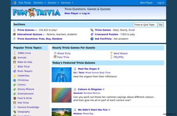 Fun Trivia - World's Largest Trivia and Quiz Website