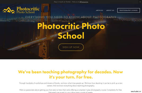 Free Photography School from Photocritic