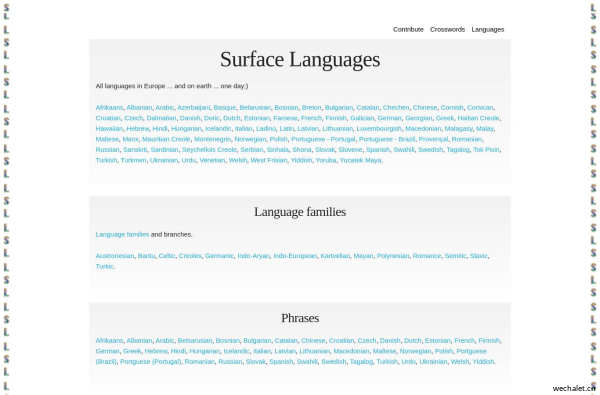 Surface language
