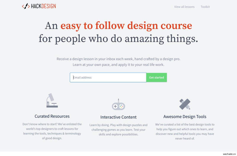   Design lessons for everyone, curated by top designers- Hack Design