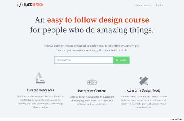   Design lessons for everyone, curated by top designers- Hack Design