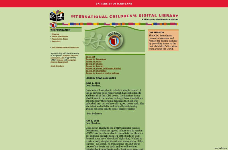 ICDL - International Children's Digital Library