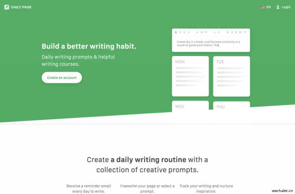 Daily Page: Build a better writing habit.
