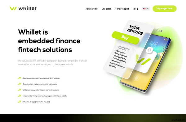 Whillet | Fintech Solutions for embedded finance  | BaaS | Open banking