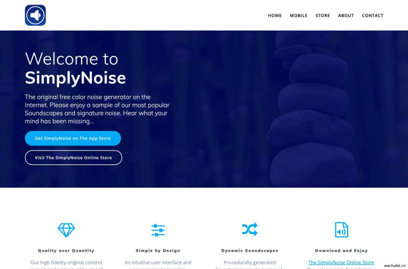 SimplyNoise – The original free color noise generator on the Internet. Hear what your mind has been missing…
