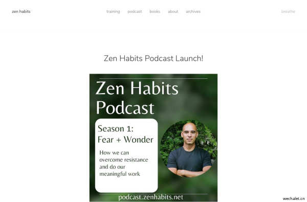 zen habits - breathe zen habits