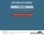 How Secure Is My Password? | 我的密码有多安全？