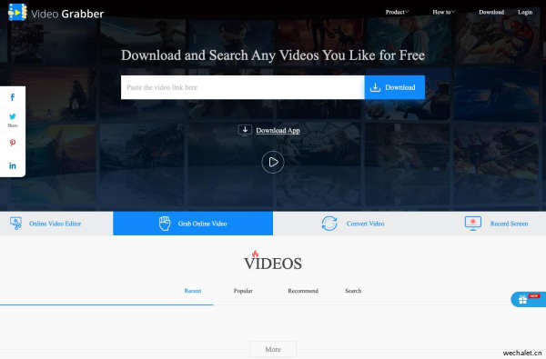 Grab online videos for free from YouTube, Dailymotion, Vimeo etc.
