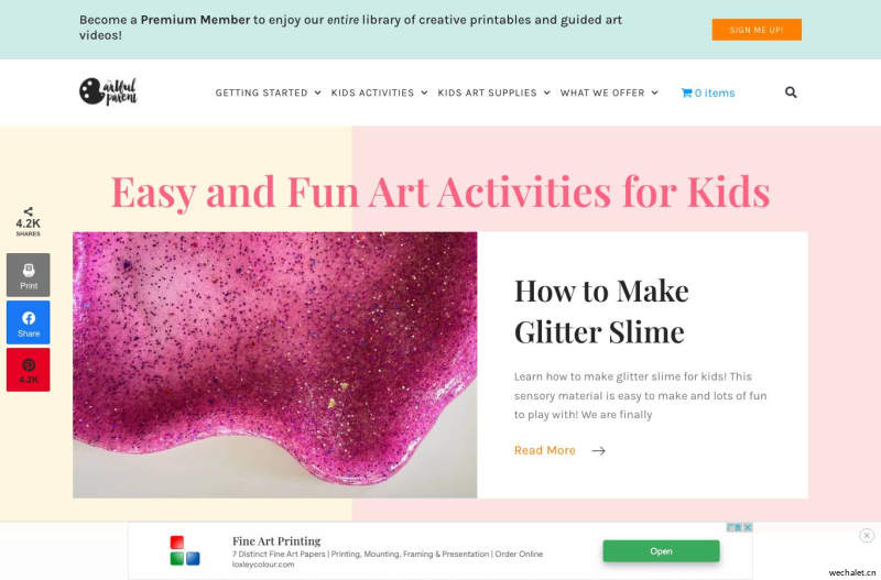 The Artful Parent - Kids Art & Family Creativity