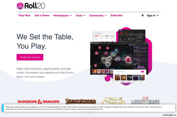 Roll20: Online virtual tabletop for pen and paper RPGs and board games 