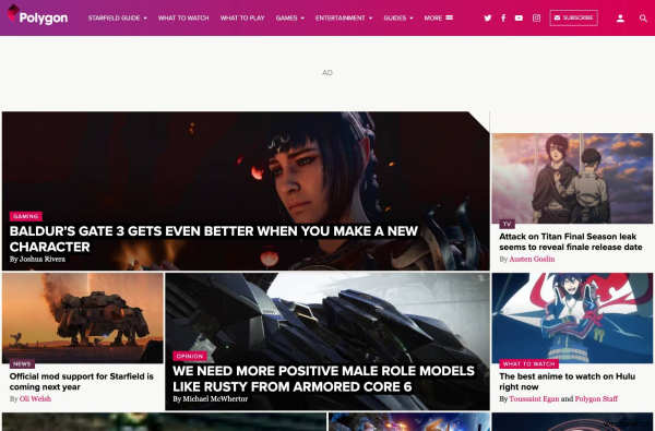 Polygon: Gaming and Entertainment News, Reviews, and More