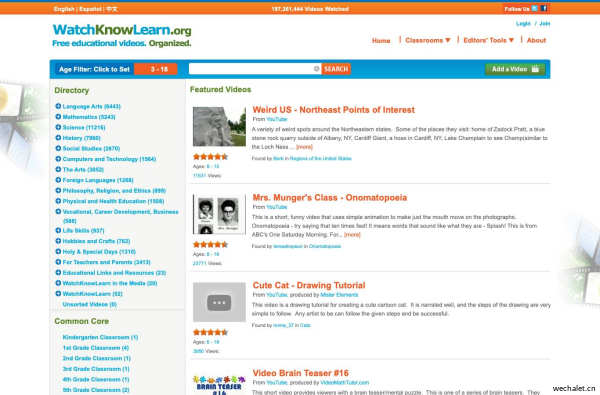 WatchKnowLearn - Free Educational Videos for K-12 Students