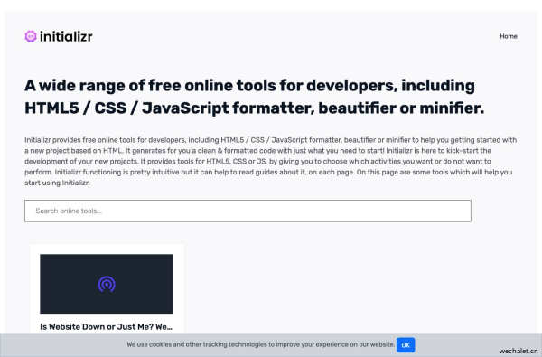 Start with Free Online HTML5 Tools for Developers in 15 minutes!  — initializr.com