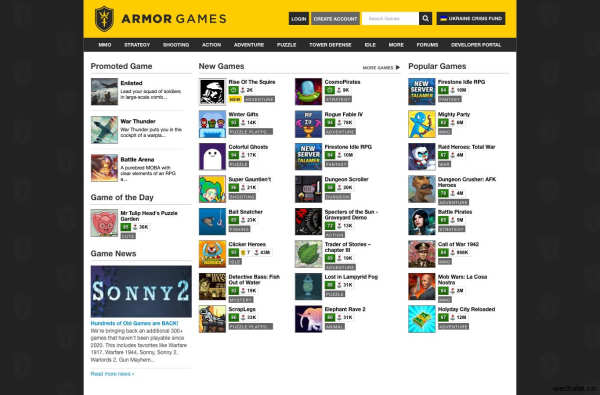 Play Free Games Online at Armor Games