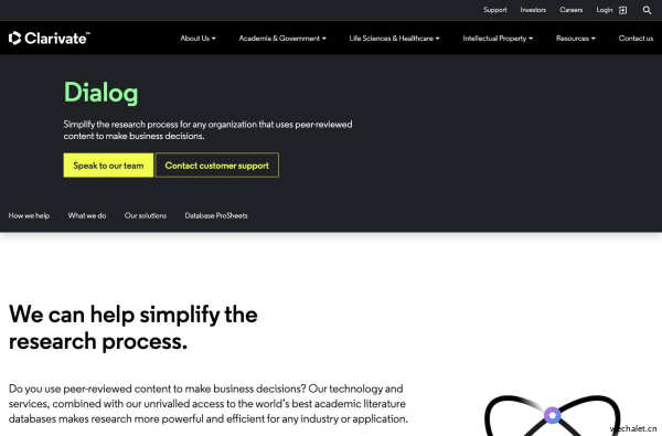 Dialog - simplifying the research process - Clarivate