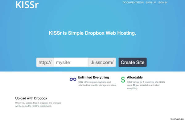 KISSr - Dropbox Web Hosting