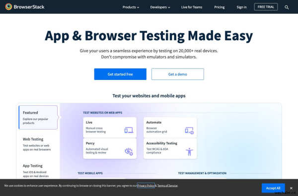 Most Reliable App & Cross Browser Testing Platform | BrowserStack