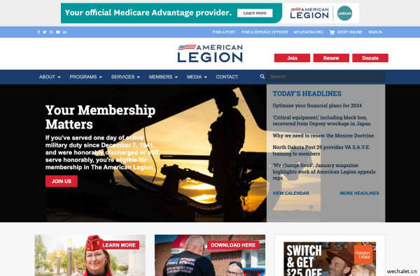 The American Legion a U.S. Veterans Association