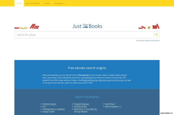 Free books online - JustFreeBooks search engine