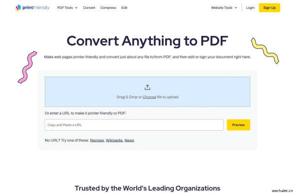 PDF Tools for Documents and Web Pages - PrintFriendly