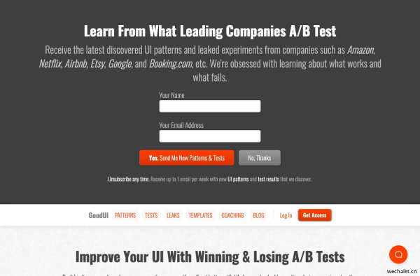 GoodUI ideas and A/B tested patterns for higher conversion rates and growth            | GoodUI