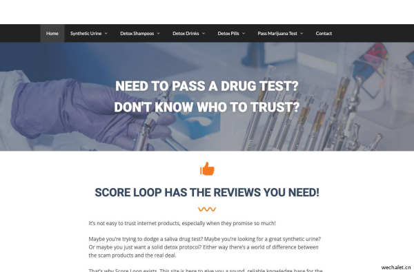 Welcome to Score Loop - Synthetic Urine, Workplace Drug Tests and News
