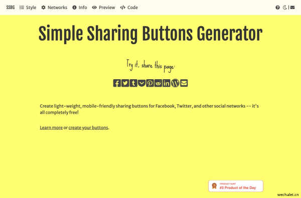 Simple Sharing Buttons Generator by @stefanbohacek