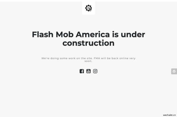 Flash Mob America is under construction
