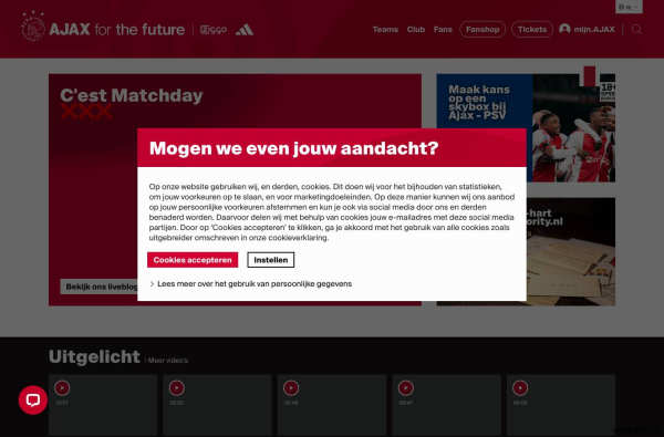 Officiële website AFC Ajax Amsterdam - Ajax.nl