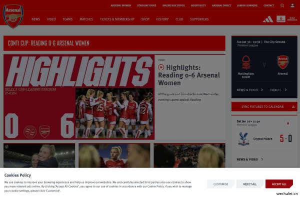 Arsenal FC Official Website | Home | Arsenal.com