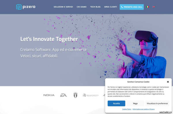 Pizero - Let's Innovate Together . Sviluppo Software, App ed E-commerce