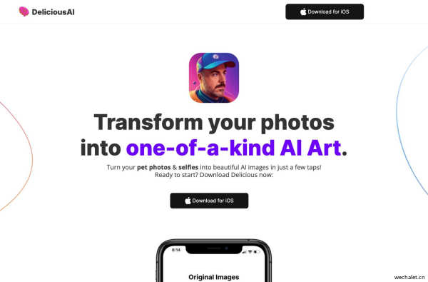 DeliciousAI - Transform Selfies & Pets Photos into AI Art