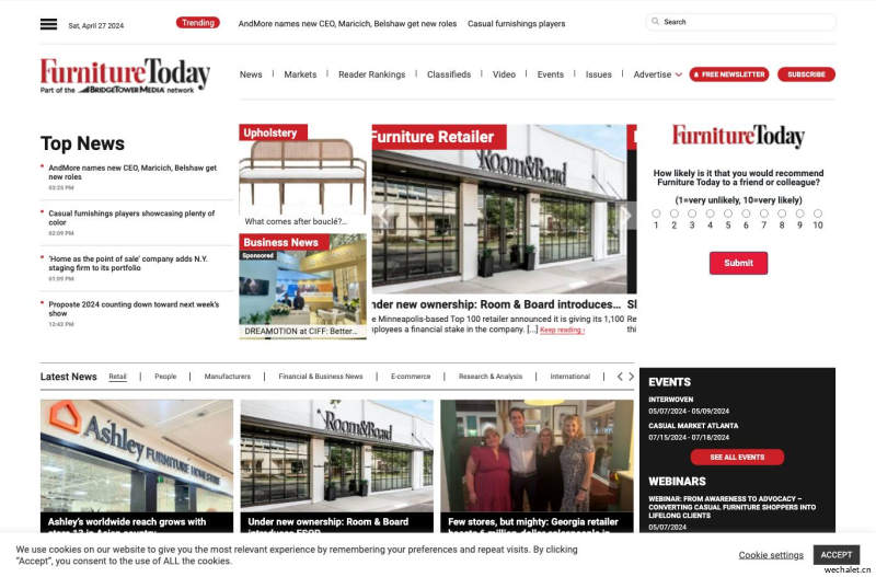 Furniture Today | Furniture industry news for retailers, manufacturers