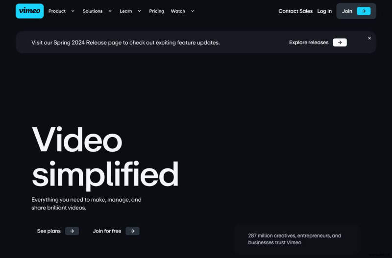Vimeo Video Experience Platform with AI