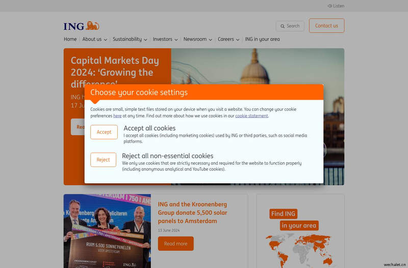 ING global company website | ING