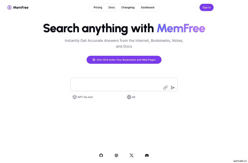 MemFree - Hybrid AI Search