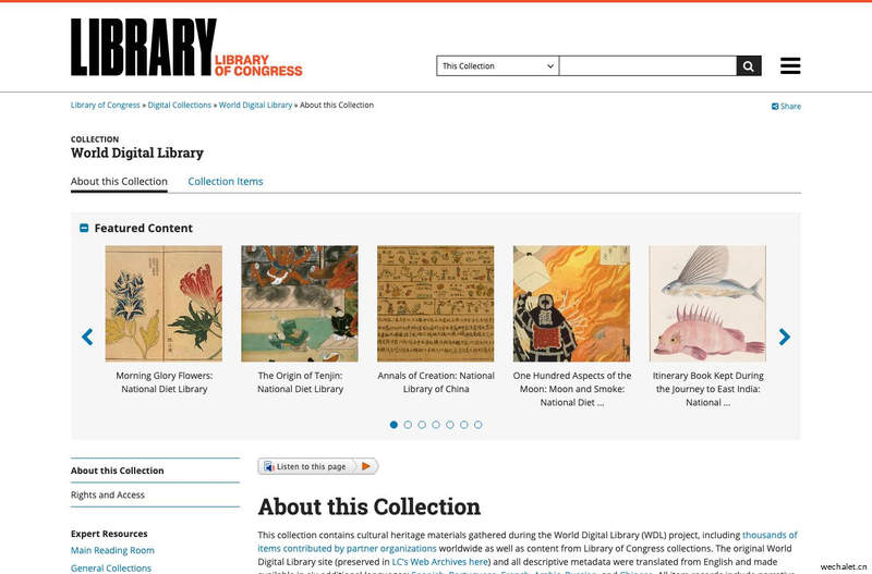 About this Collection | World Digital Library | Digital Collections | Library of Congress