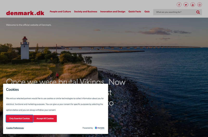 Welcome to the official website of Denmark