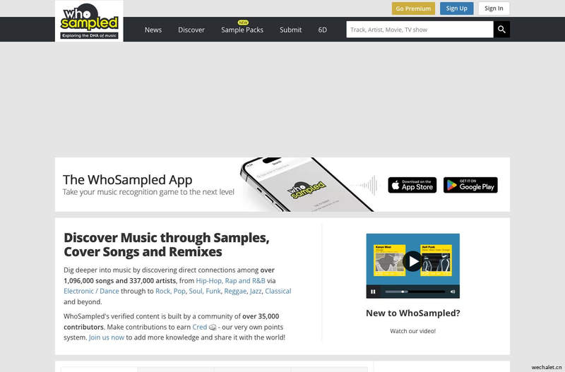 Discover Music via Samples, Cover Songs and Remixes | WhoSampled