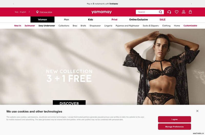 Yamamay official shop: Underwear, clothing & nightwear | Yamamay